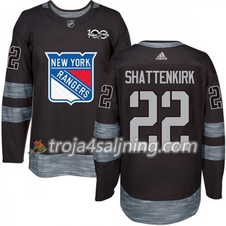 New York Rangers tröja Kevin Shattenkirk 22 1917-2017 100th Anniversary Adidas Svart Authentic - NHL Tröjor Herr New York Rangers tröja Kevin Shattenkirk 22 1917-2017 100th Anniversary Adidas Svart Authentic - NHL Tröjor Herr